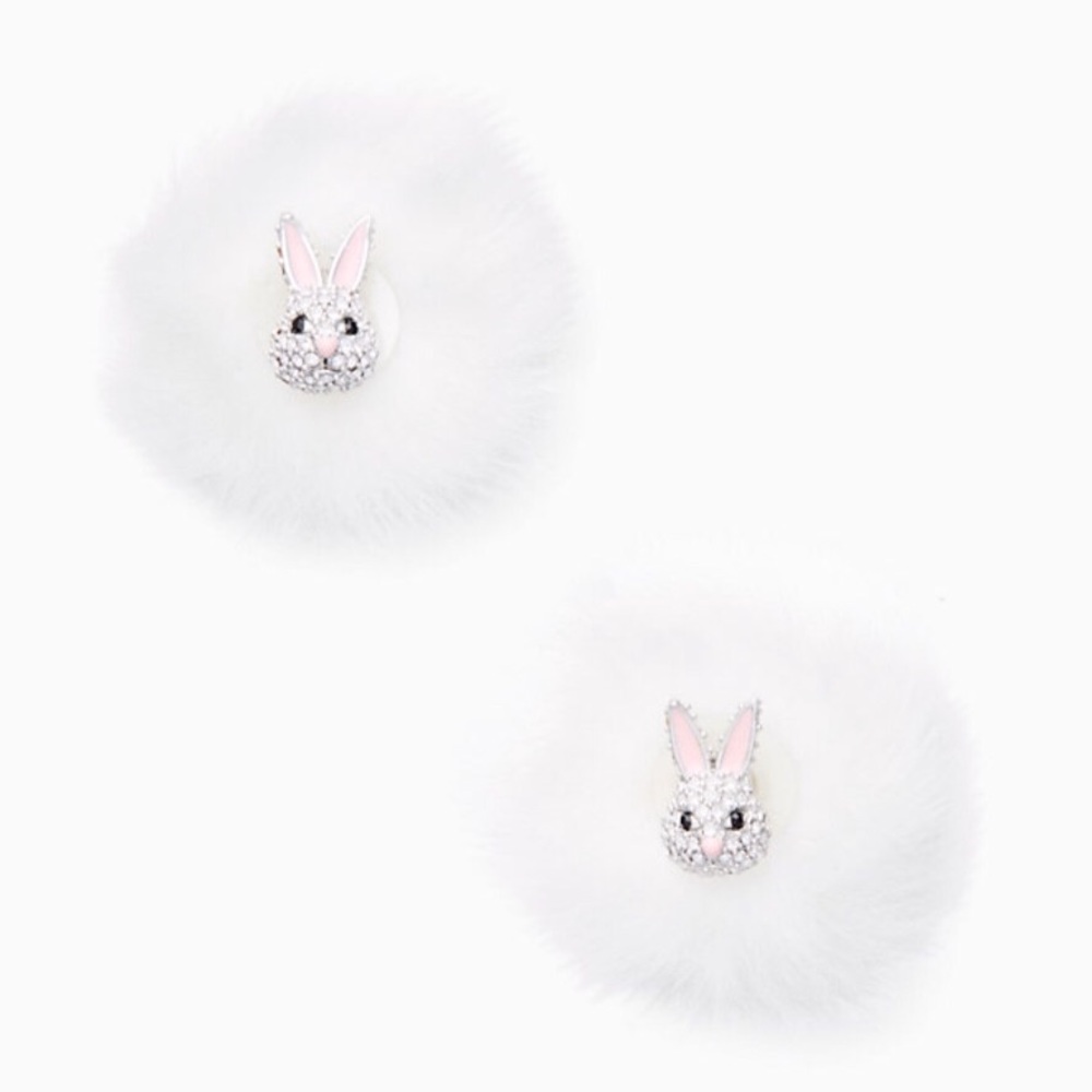 Kate Spade Bunny Rabbit Reversible Earrings - Picture 2 of 5